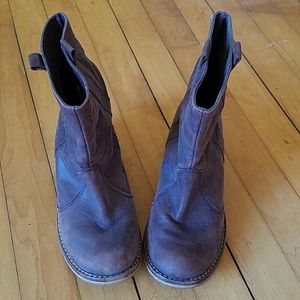 Imported Leather Booties